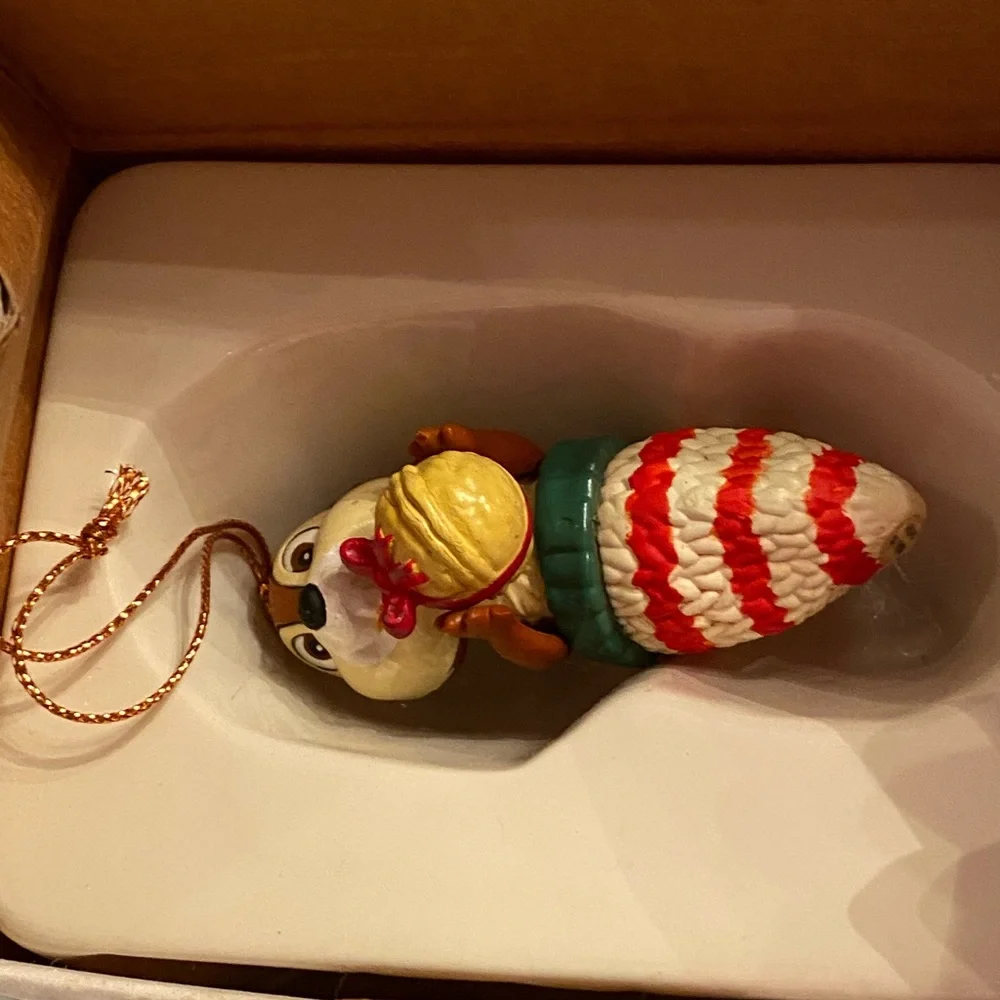 Vintage Walt Disney Christmas Ornament - Chip - in original box